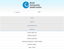 Tablet Screenshot of brockchc.ca